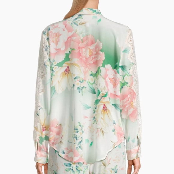 JOHNNY WAS Ruksana Floral Silk Shirt - Picture 2 of 5